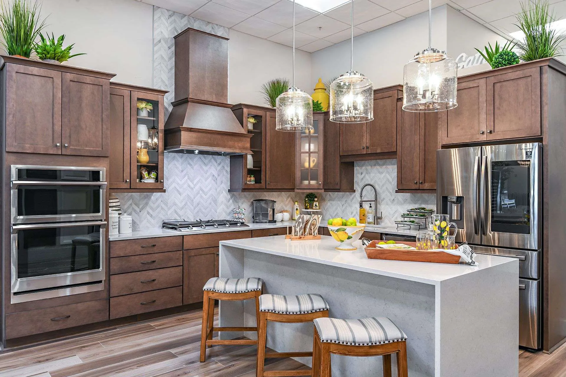 Kitchen with cabinetry, countertops and appliances